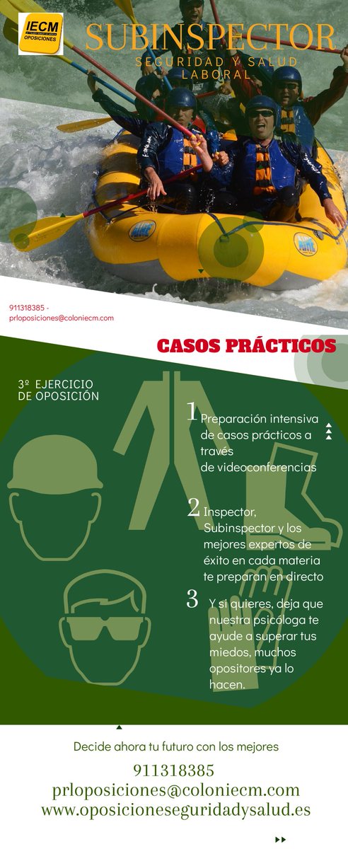 PRLOposiciones's tweet photo. Iniciamos la preparación del #3ºejercicio (#Casopráctico) de #subinspectorlaboral  de Seguridad y Salud Laboral. Somos expertos en su #preparación.
☎  911318385 
✍️ prloposiciones@coloniecm.com 
💻   https://t.co/9z1oZO6tKF
#prl #oposiciones #prevencion #subinspectorlaboral https://t.co/weGf70yciC