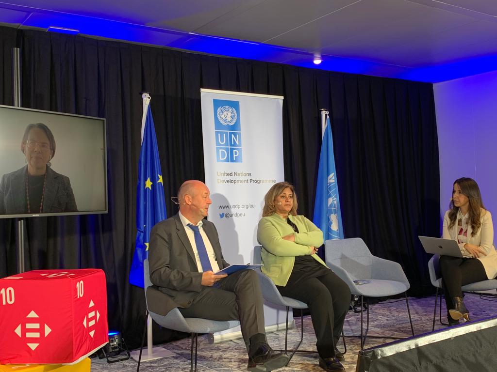 UNDPYemen's tweet photo. .@UNDP’s #Yemen Res Rep @AukeLootsma “The population still needs humanitarian aid, especially those who are in locations where there is conflict on the ground conflict. But we also need development aid to support the needed recovery agenda,”
#Pathways4Recovery #YemenCantWait https://t.co/4PoJ3gMEyn