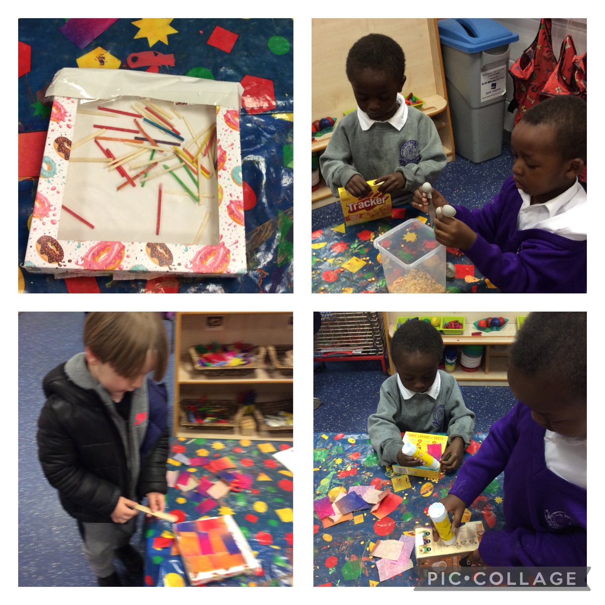 HolyFamilyL8_FS's tweet photo. We love making instruments so much we have made it an area in our unit! #makeitshakeit #phonics https://t.co/wZiz0fewRI