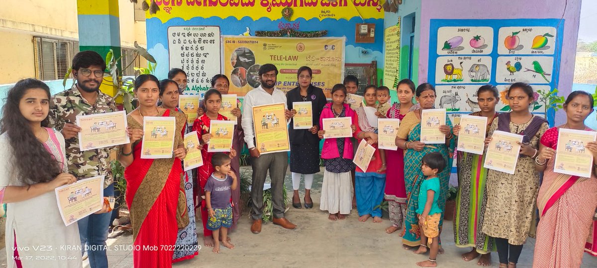 Tele_Law_'s tweet photo. Panel lawyer nirmala visited mandur bangalore east ward  today to create the awareness about the tele-law services and there  visited anganwadi  school and viveknanda  college of nursing with our vle-bharath of mandur bangalore-560049 https://t.co/S4is62ssOr