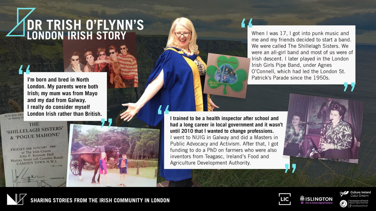 Trish is a second generation London Irish radical, ex punk and she drove the campaign to rename Navigator Square.

📚Read her <a href="/LdnIrishStories/">London Irish Stories</a> : ow.ly/VPKE50IlfO3

This story is sponsored by Islington Council’s Irish Month with <a href="/IslingtonMayor/">Islington Mayor</a> <a href="/IslingtonMuseum/">Islington Museum</a> <a href="/IslingtonBC/">Islington Council</a>