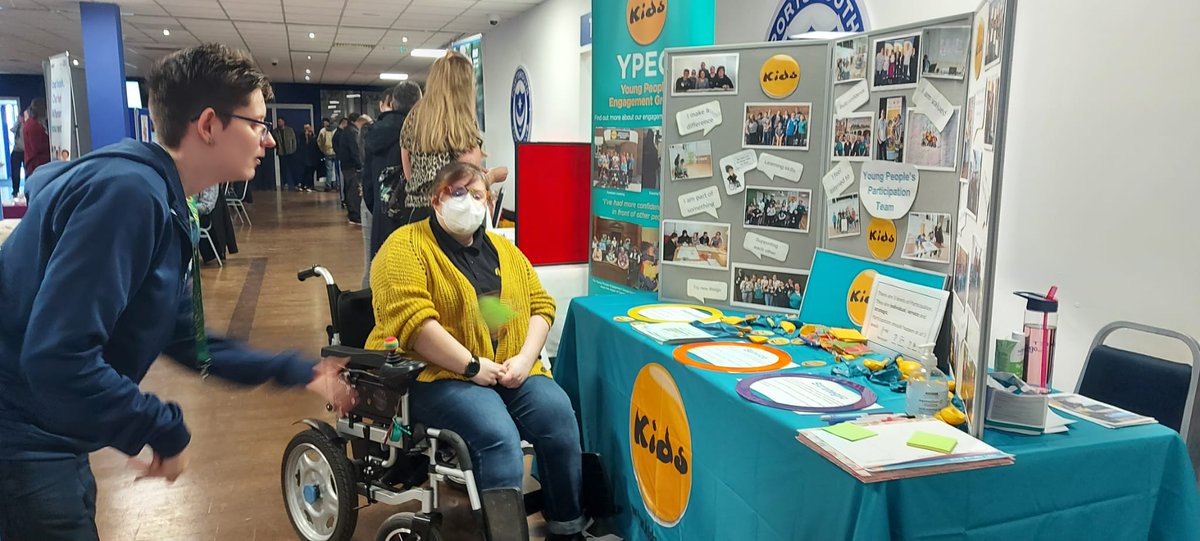 YPtakepart's tweet photo. We are at Fratton Park spreading the word about participation! Come down and see us!! https://t.co/YvEV4mVTFu