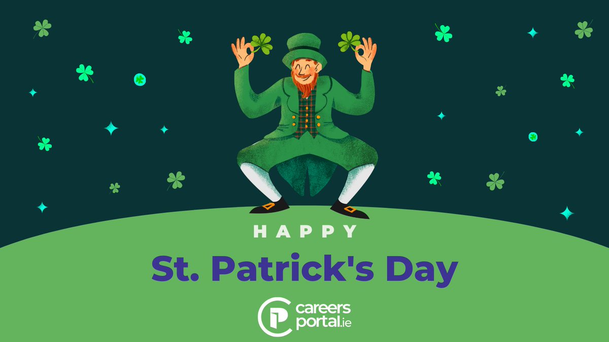 CareersPortal (@careersportal) on Twitter photo ☘️ Happy St. Patrick's Day from <a href="/CareersPortal/">CareersPortal</a>.ie ☘️
#SaintPatricksDay #StPatricksDay #Celebrate #Parade #Ireland #Irish #Holiday ☘️ Happy St. Patrick's Day from <a href="/CareersPortal/">CareersPortal</a>.ie ☘️
#SaintPatricksDay #StPatricksDay #Celebrate #Parade #Ireland #Irish #Holiday