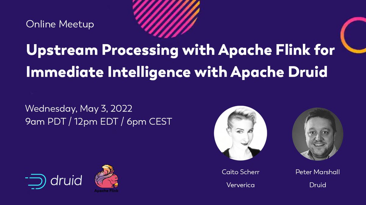 VervericaData's tweet photo. 🔎Discover the importance of fast #upstreamprocessing to delivery, to modern “immediate intelligence” #applications with #ApacheDruid and #ApacheFlink! 💥

⏳ 12pm EDT | 6pm CEST
📆 May 3rd
https://t.co/Dsigur15Hd https://t.co/ZMq4EmG7Fm