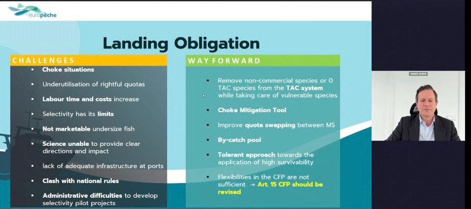 CEPESCA's tweet photo. The #landingobligation proved one more time how some EU rules have little to do with #fishing sector reality and are impossible to implement: @EuropecheOrg shares the objective to continue reducing discards, but landing obligation as established in the #CFP is not the way forward https://t.co/DQnSwbwBqG