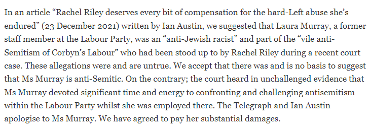 BBC forced to admit there is 'absolutely no evidence' Corbyn is or was an antisemite.

Ian Austin/Telegraph forced into a humiliating and very expensive public apology about Labour staffer Laura Murray.

Looks like the tide's finally turning.

#ItWasAScam