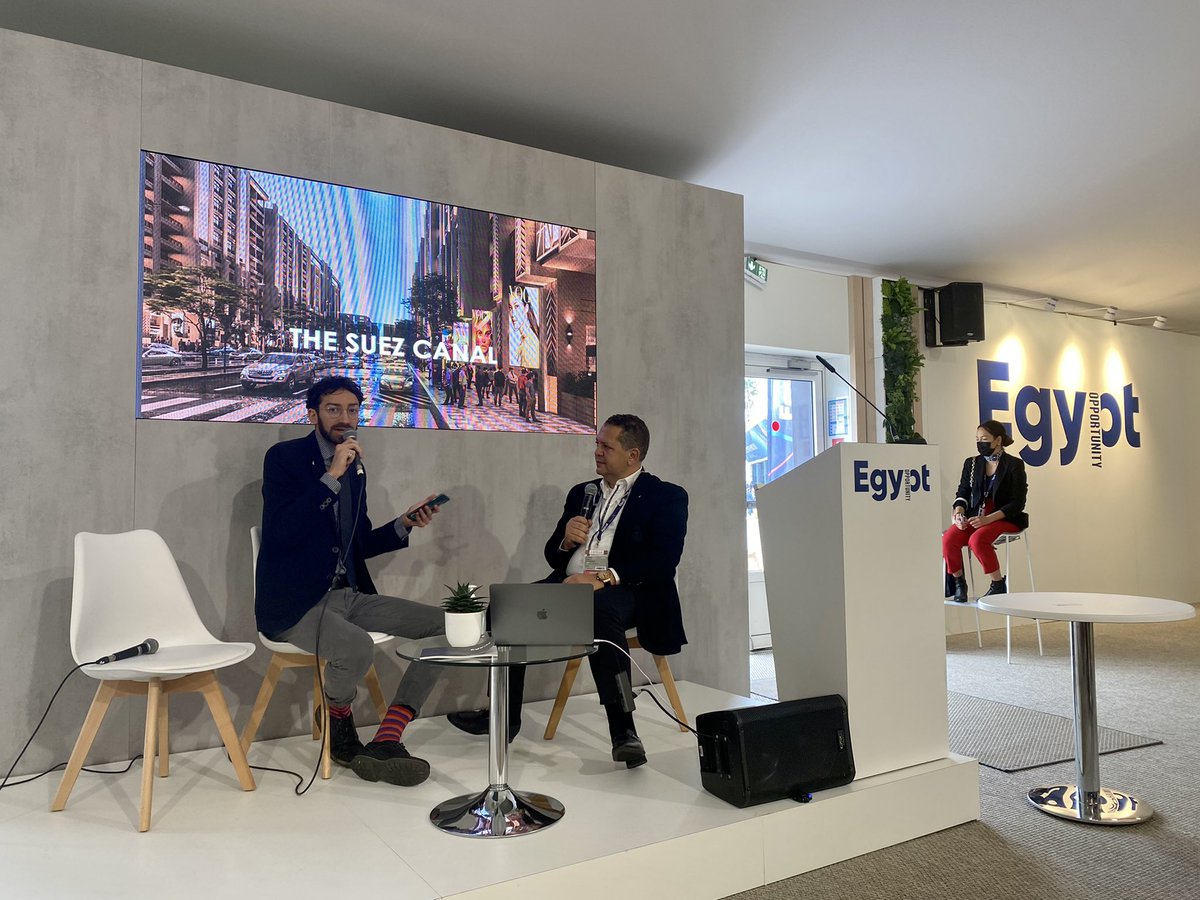 Egypt_MIPIM's tweet photo. Our session on ‘Egypt’s new industrial cities’ with Sherif Hamouda from GV developments has just started. Come along and listen to the exciting new projects throughout the country! @seblebanon https://t.co/63xqGTHvGz