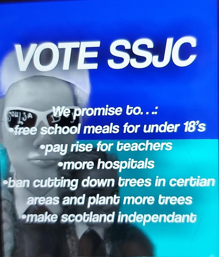 MrJMoore's tweet photo. @QueensferryHS 1H2 have been creating their own political party, selecting a candidate and creating a manifesto.
As they try and campaign for votes, here are some of their social media adverts!
Brilliant effort, I can't wait for the candidate debate on Monday 🤟🗳☑
#weareqhs https://t.co/DFdph8jFzD
