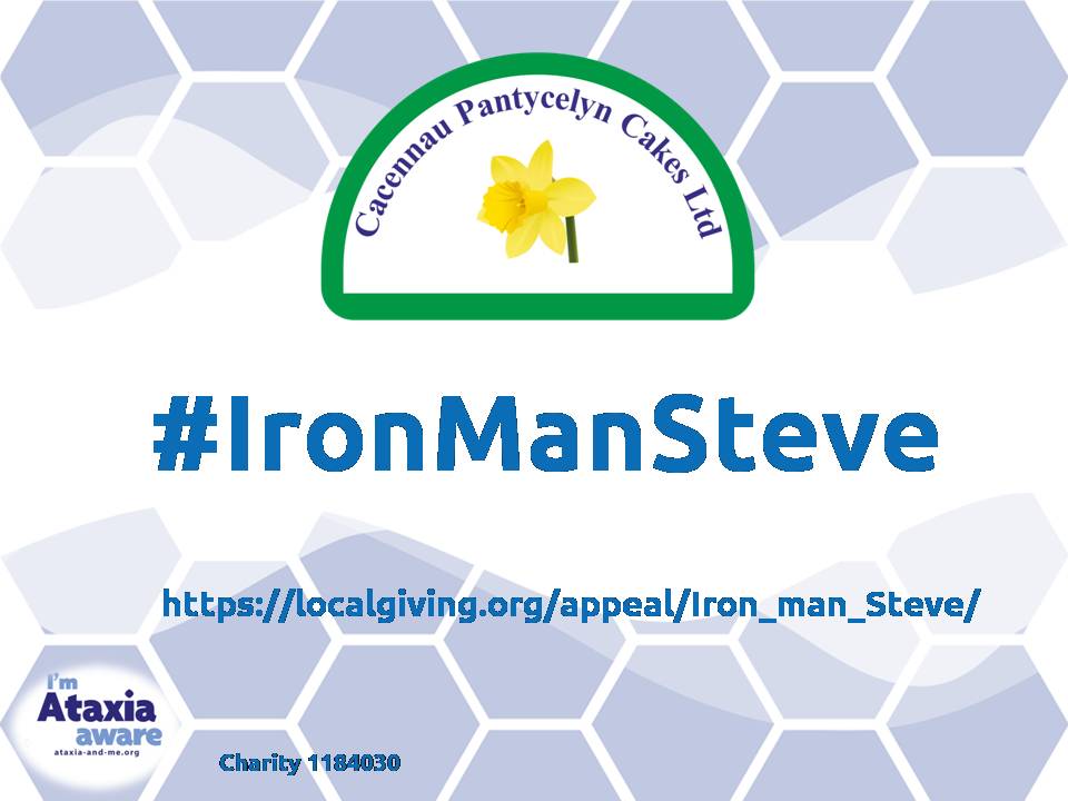 Ataxia_and_Me's tweet image. We are MASSIVELY Proud, that Steve at #Cacennau 
@pantycelyn
 #Cakes is taking on the #IRONMAN #Swansea for local #charity #Ataxia #RareDisease #patient #charity #Wales Checkout #IronManSteve Please support via localgiving.org/appeal/Iron_ma…