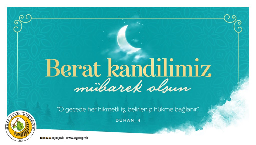 O’nun bereketiyle tüm zorluklar aşılır, huzur her zaman yanı başımızdadır.
Affı ve merhameti müjdeleyen, Ramazan’ın habercisi Berat Kandilimiz Mübarek Olsun. #BeratKandili