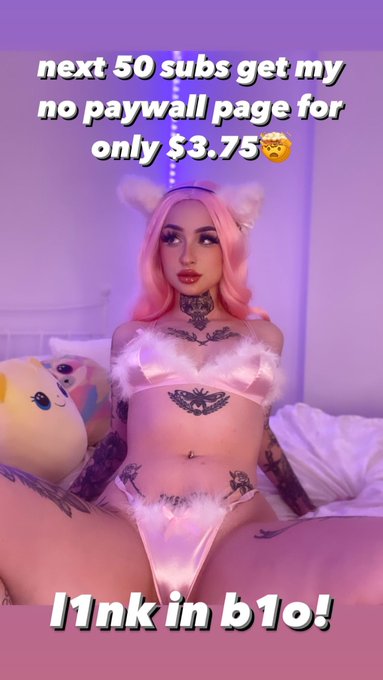 a whole month of my super explicit page for only $3.75🤯  https://t.co/NkGjNsGEZt https://t.co/WcgGtG