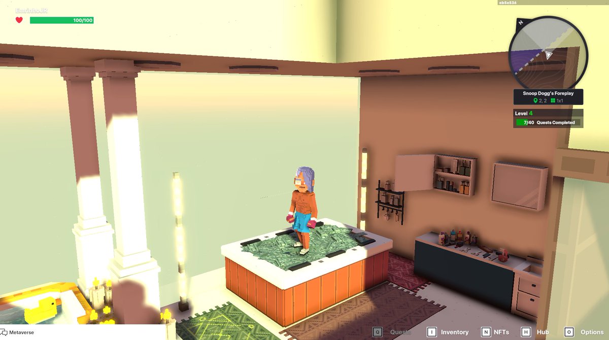 EagleNFT1's tweet photo. @TheSandboxGame Did someone say dogg has a privare jacuzzi full with money? im in😏
#SandboxAlphaS2Contest #SandboxAlphaS2 https://t.co/sghY63JjOx