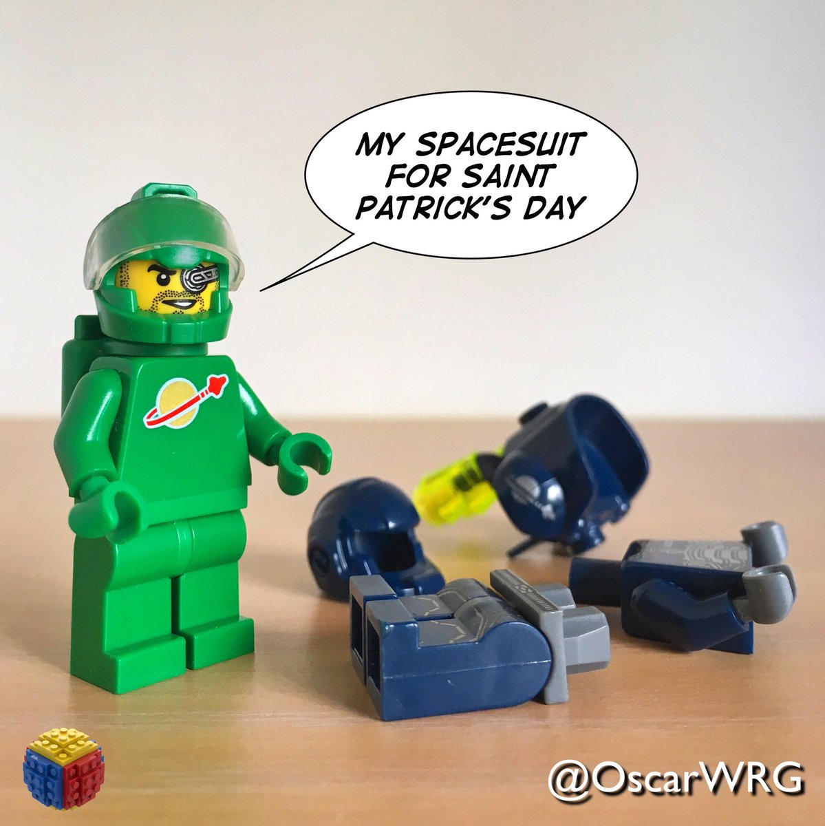#LEGO_Galaxy_Patrol #LEGO #SaintPatricksDay #SaintPatricks #LEGOsaintPatricks #Spacesuit @LEGO_Group @DoSAinterntl