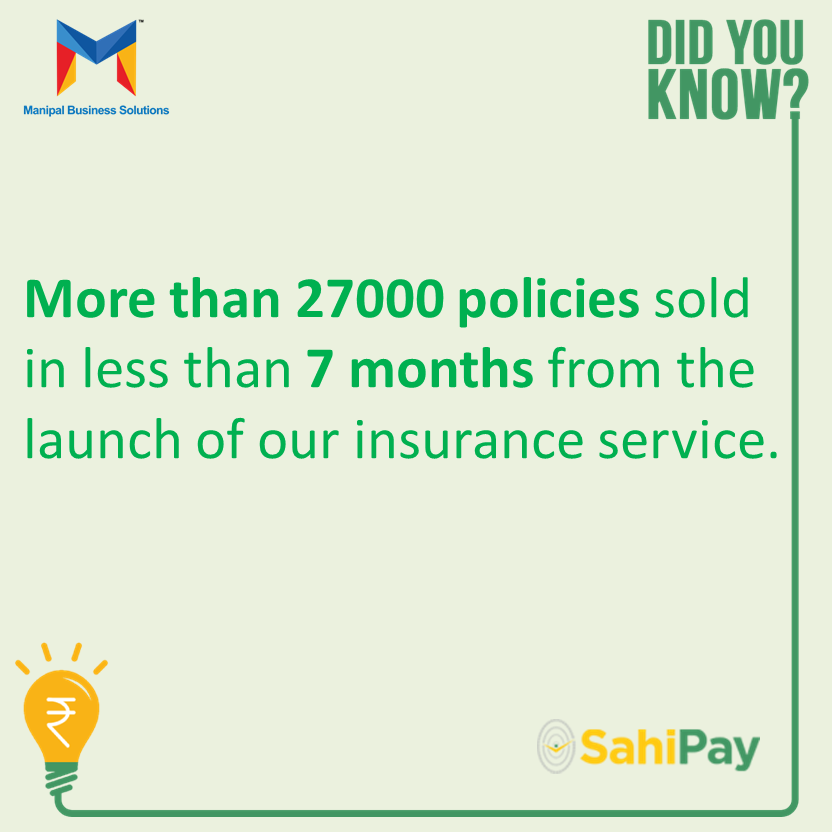 SahiPay's tweet photo. Insurance service at SahiPay platform has crossed 27000+ policies in just less than 7 months. 
#sahipay #absahipaykaregaindia #payments #banking #mobile #digital #transactions #valueaddedservices #recharges #billpayments #BharatBillPay #insurance #generalinsurance #loans #aeps https://t.co/62Q4lVa7Di