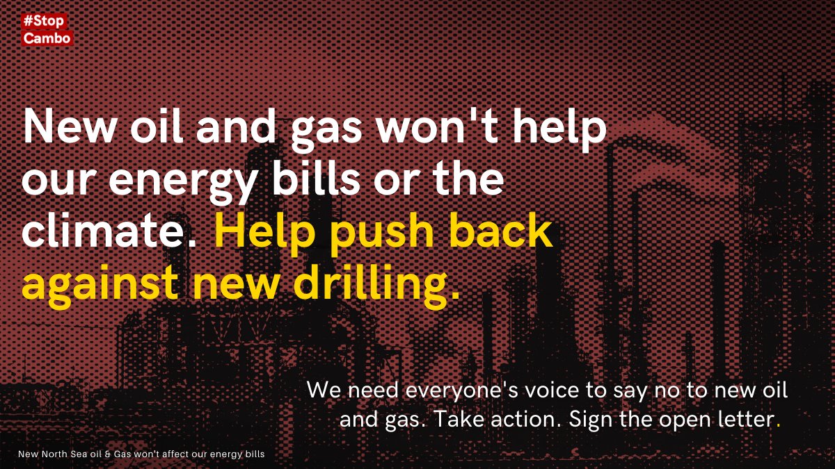 mothersriseup's tweet photo. The oil &amp; gas industry is using the war in #Ukraine to push for new drilling 🛢️

New North Sea oil &amp; gas won't help energy bills but it WILL destroy the climate. 

We need cheaper renewables &amp; insulated homes @BorisJohnson 📢

SIGN 👇🏽for #NoNewFields

https://t.co/3tFy4QD469 https://t.co/6xuwh6Aco7