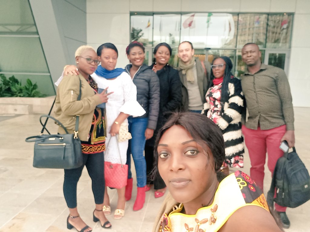 Team de journalistes du #Cameroun de divers médias  venus échanger et partager son expérience avec les journalistes d'ailleurs 

#AJTunis2022