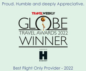 Jetsetflights's tweet photo. Proud. Humble and deeply appreciative! โจ๐
Globe Travel Awards 2022 - Best Flight Only Provider ๐โ๏ธ
Thank you SO much to our wonderful agents! https://t.co/GJaCn3b71T