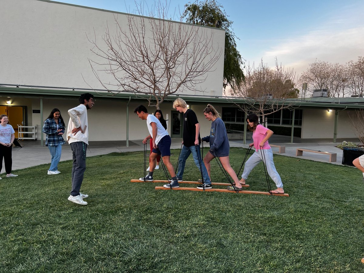 AMHS_CM's tweet image. One aspect of "Home" is a place you can be playful.  Let's just say that this group of seniors accomplished playfulness at the end of our last large LIFE Team gathering of the year! #amhsheartsonfire