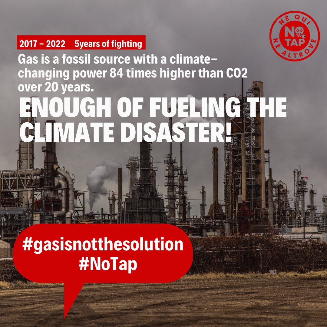 no_tap's tweet photo. @MiTE_IT @MISE_GOV @ItalyMFA #ilgasnonèlasoluzione #gasisnotthesolution https://t.co/jevBWXrk4b