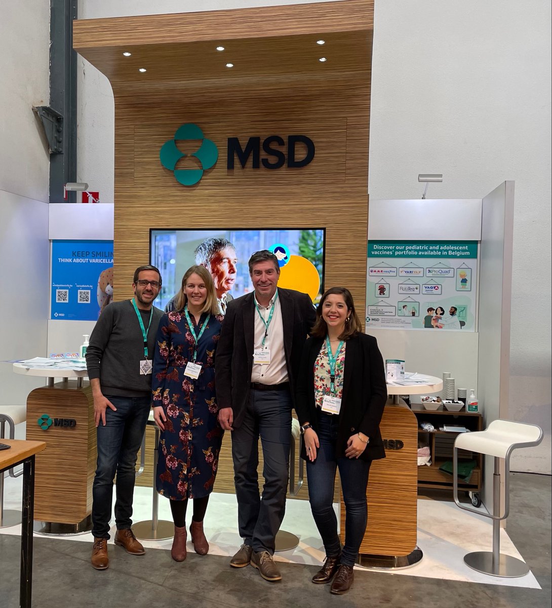 MSDBelgium's tweet photo. [EN] Meet &amp; greet MSD's team at the 50th Congress of the Belgium Society of Pediatrics!

Today Jessica Vandenhaute presented ''Accessing the use of antibiotics and the burden of varicella in Belgium using a retrospective GP database analysis'' article to the congresses' audience. https://t.co/jLQp6vOumX