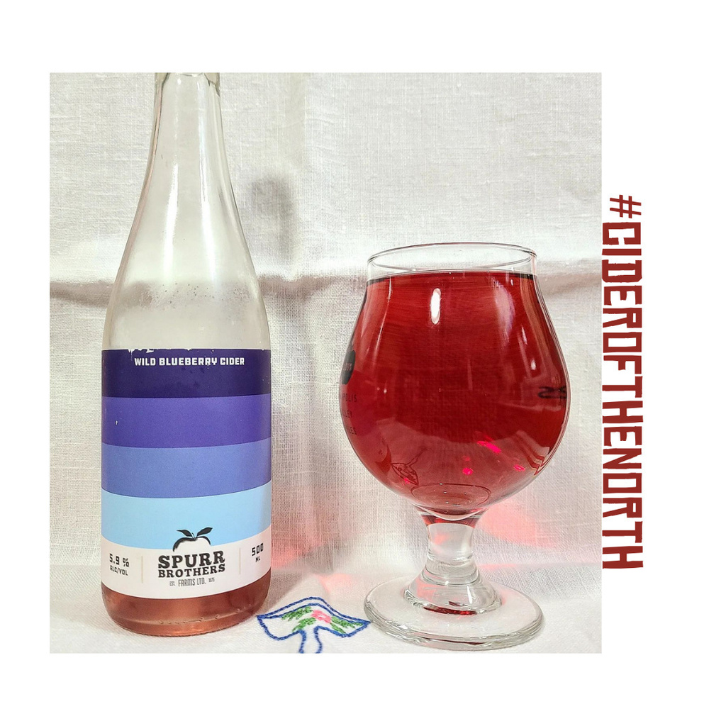 Thanks to <a href="/darkcider/">CideDark</a>.local for todays #ciderofthenorth

@spurrbrosfarms - Wild Blueberry - 500ml - 5.9%
.
"It's almost my birthday!! So I got the feedback that you pick your favs and some new ciders - so let's start my birthday trio! My theme is 'pretty ciders'. Starting off…