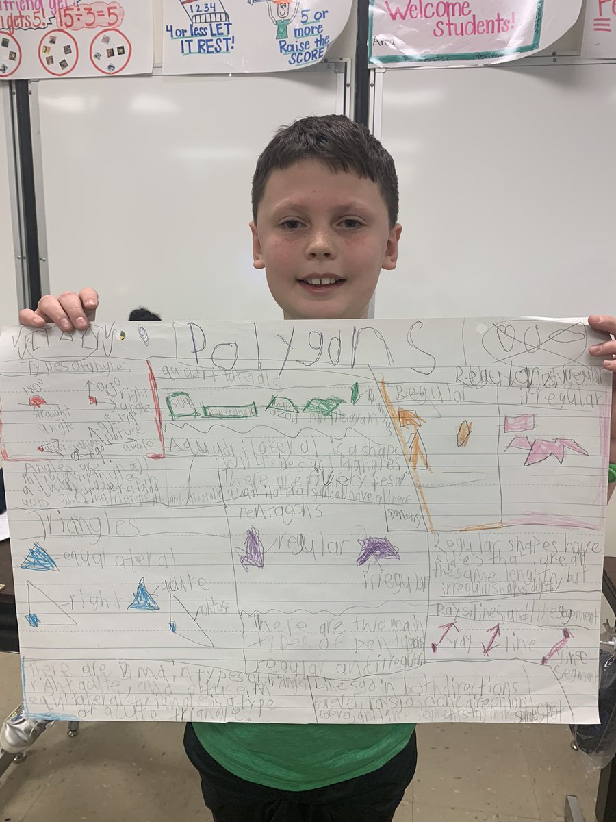 BarkerFinckCrew's tweet image. Today we are having our annual Polygon Party. The #BestThirdGradersInTheDistrict chose different ways to show mastery through #performancetasks. #writingaboutmath #iteachmath #weteachthirdgradeonly
