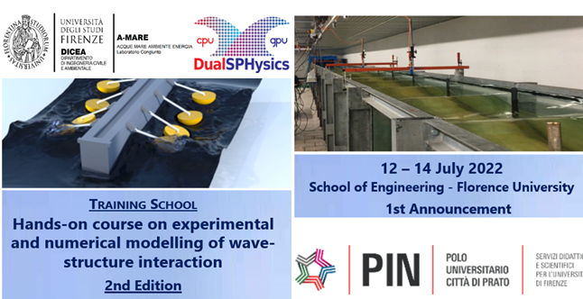 LABIMA_UNIFI's tweet photo. Apply now for the Training School "Hands-on course on experimental and numerical modelling of wave-structure interaction" in Florence (Italy) from 12/07/2022-14/07/2022! @DualSPHysics More info here: 
https://t.co/YMqXCWmJQ5 https://t.co/WB7PCGEHXs