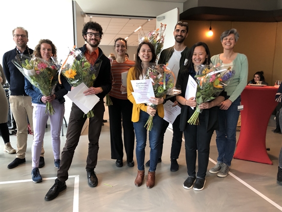 DondersInst's tweet photo. Big congratulations to @NaomiNota, @gialdegheri,  Yvonne Willemsen, @ummiciptasari and Pierre Guetschel for being awarded for their poster presentations at the Donders Poster Session 2022!! 🎉🎉

https://t.co/cIl8kITiKc https://t.co/g287ofRTl0
