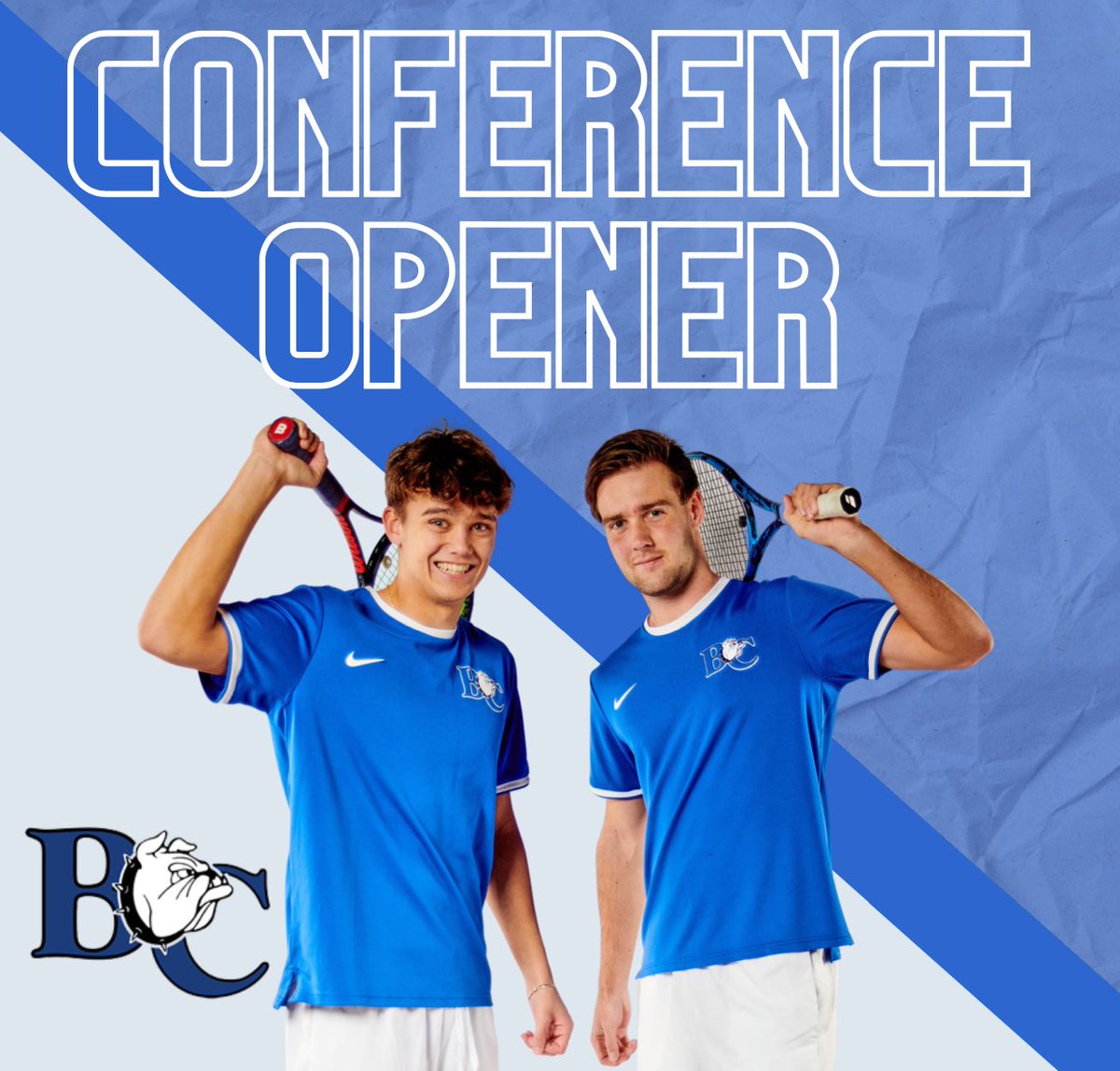TennisBarton's tweet photo. Our Men’s and Women‘s teams are ready for their first conference match of the season this Saturday at 12 pm at Mount Olive, NC. Come out and support the dawgs #BCTENNIS #SCODAWGS #BCATHLETICS #CONFERENCECAROLINAS #BC @BartonAthletics @bartoncollege 💙🐶🔥 https://t.co/02YfuiYe4B