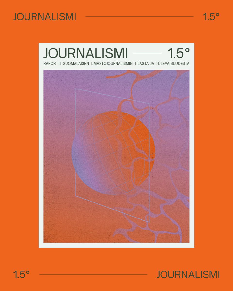Journalismi 1.5° -raportti ulkona nyt! Kysyttiin <a href="/SandraJrvenp/">Sandra Järvenpää</a> kanssa journalistista työtä tekeviltä ja alan asiantuntijoilta suomalaisen ilmastojournalismin tilasta ja tulevaisuudesta. Lataa pdf tai tilaa printti versio raportista ➡️ ilmastojournalismi.fi