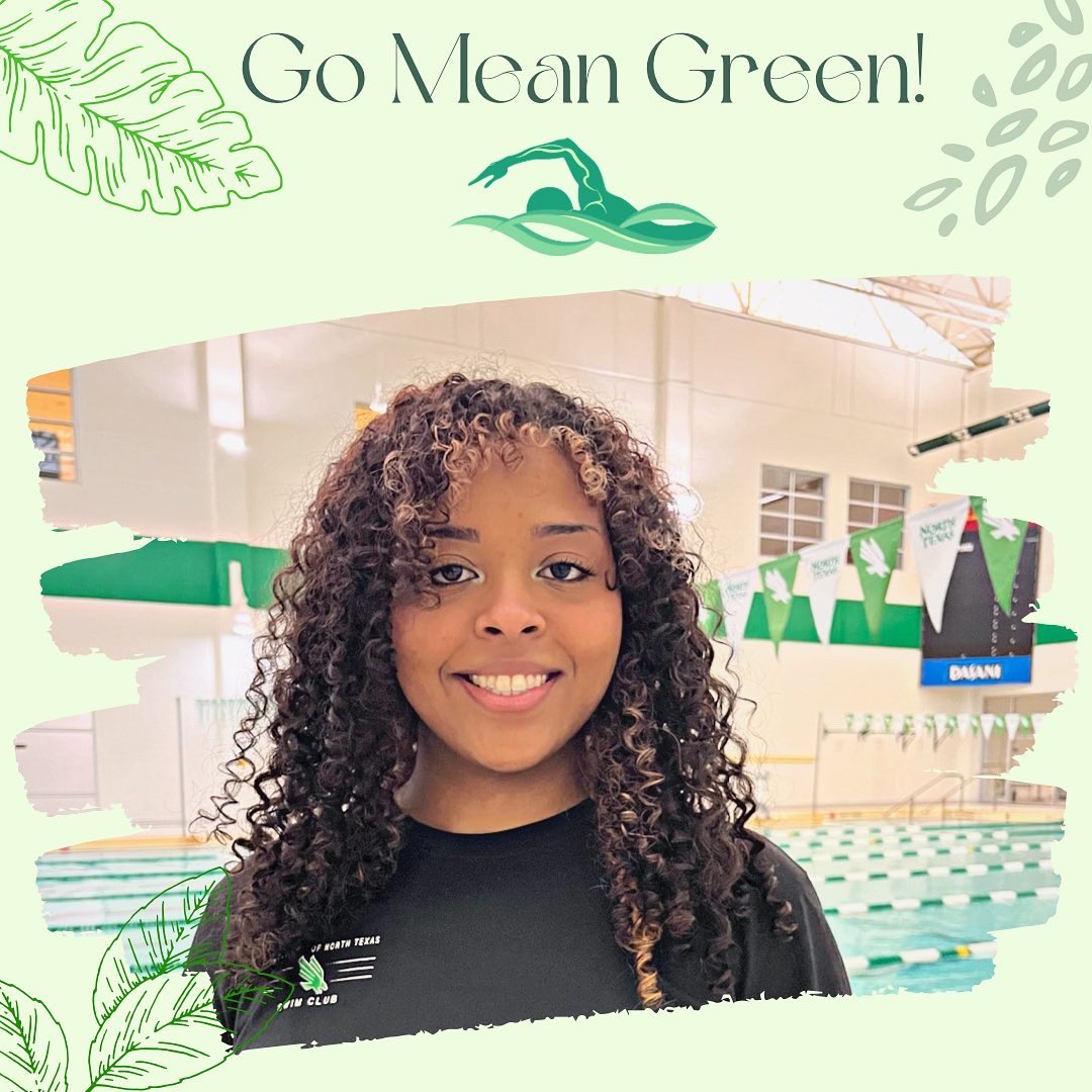 UNTSWIMCLUB's tweet photo. Our UNT Swim Club Social Media and Recruitment Officer is creative, honest, and dependable. If you have any questions about the club or even suggestions for the Twitter don’t be afraid to dm me. #unt #untswim #socialmedia #club https://t.co/ZSDxbpZpYu
