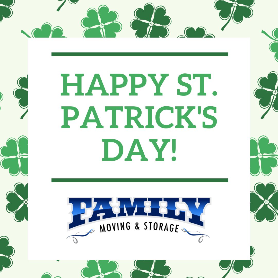 StorageFamily's tweet image. From all of us at Family Moving &amp;amp; Storage, we're wishing you a pot o' gold and all the joy your heart can hold! 🍀🌈