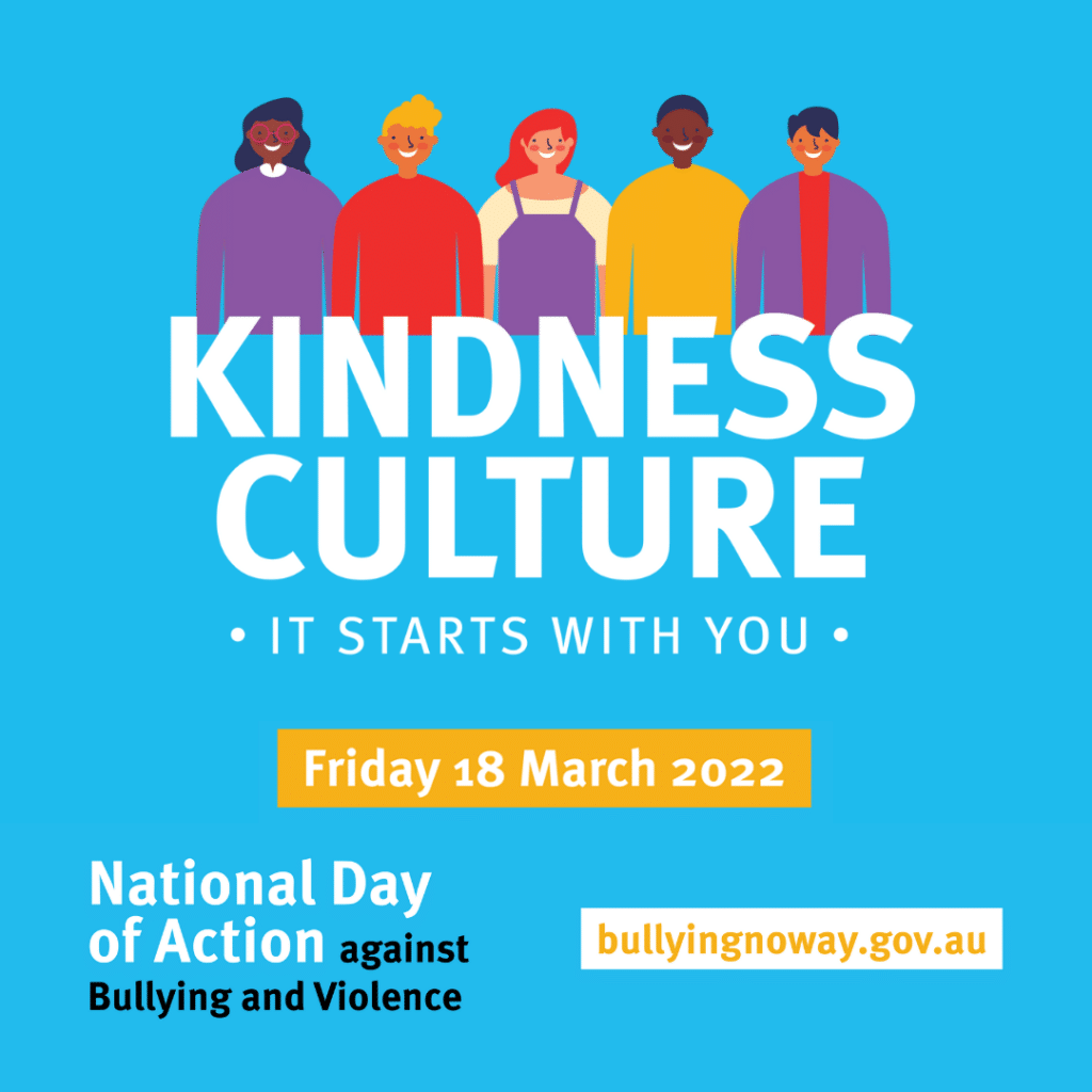 WileyParkGirls's tweet photo. Friday 18 March is the National Day of Action against Bullying and Violence (NDA). 
The theme for 2022 is Kindness Culture. By building Kindness Culture together, we can promote inclusion, respect and community belonging for all students in schools across Australia #bullyingnoway https://t.co/yYpyY9isaN