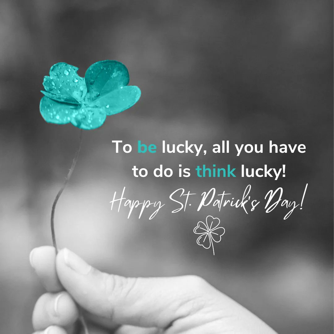 CatMoMarketing's tweet photo. "You gotta try your luck at least once a day because you could be going around lucky all day and not even know it." - Jimmy Dean
If you believe you're lucky, you're already halfway to creating your own luck! Happy St. Patrick's Day from the Catalyst Momentum team! ☘️
#lucky https://t.co/WAE4muSnJG