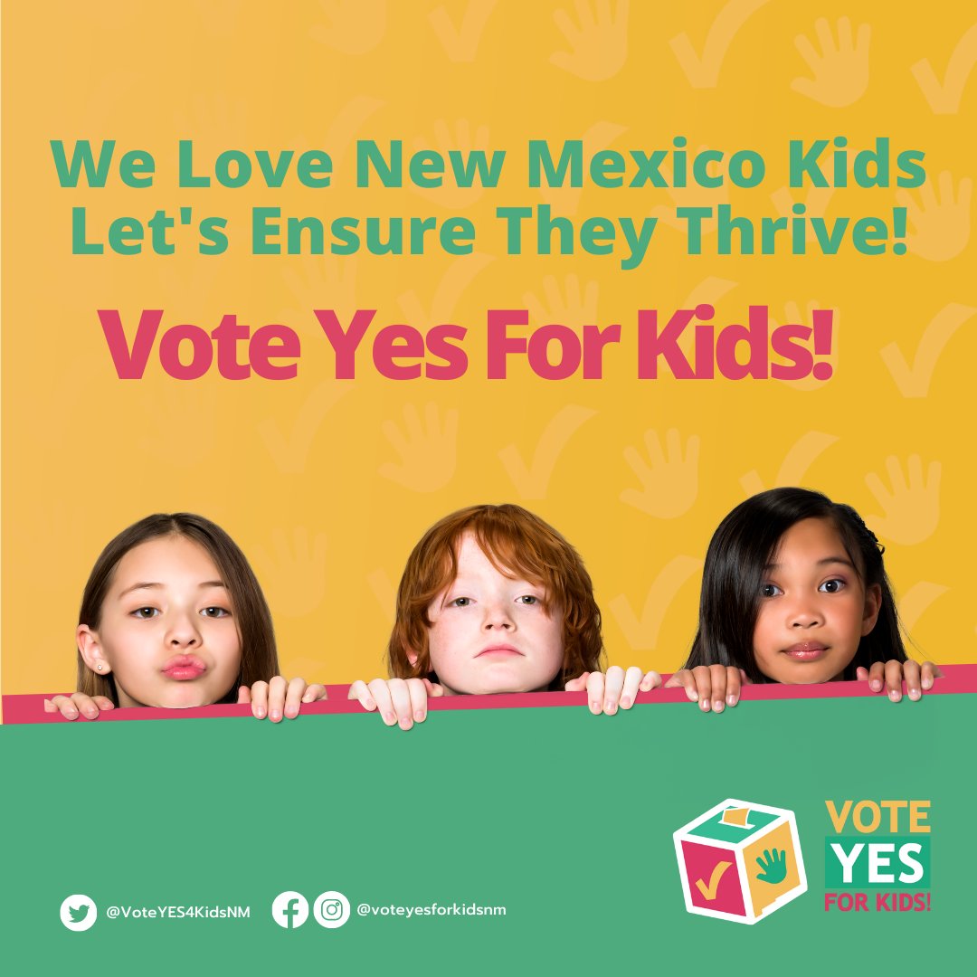 VoteYES4KidsNM's tweet photo. It’s #AbsolutelyIncredibleKidsDay, create a post about the kids in your life &amp; share it with us! Kids are amazing 🙌 their ability to learn, adapt &amp; bring joy to the world is never-ending. Let’s ensure that every incredible kid in NM has what it takes to thrive #VoteYESforKids! https://t.co/Th0xkxRzI8