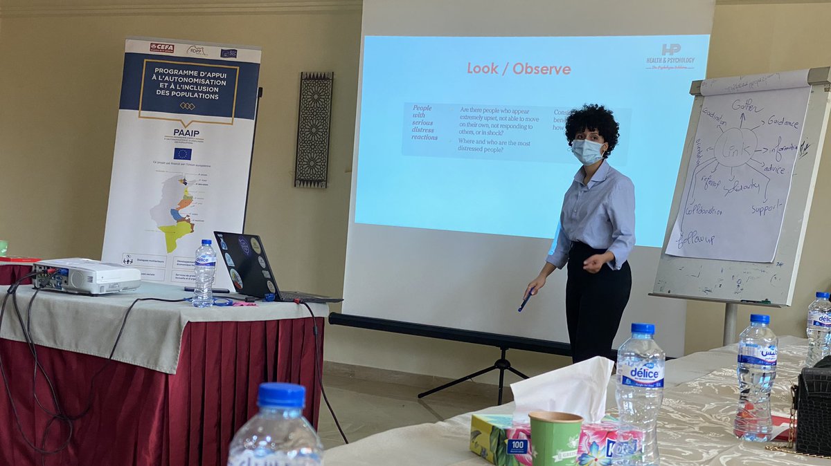 Alghenma99's tweet photo. Impressive work with a
psychological support specialist, to understand the idea of psychological first aid PFA.
#CEFA_Tunis #CEFA_Marco ,#CEFA_Libya ,#CEFA_Italy. https://t.co/IAhzcMICS8