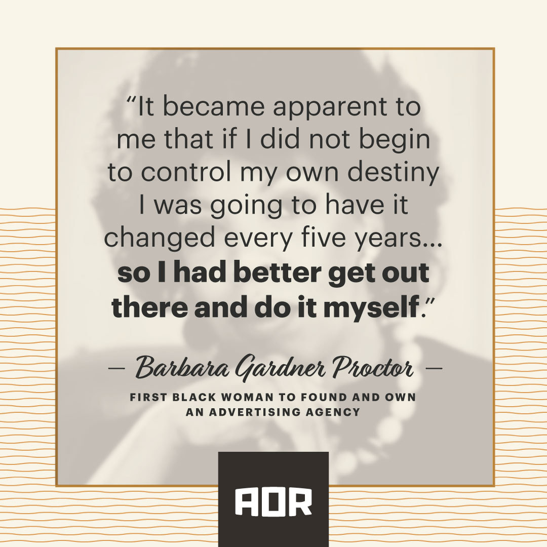From being the one to thank for bringing the #Beatles to the USA to being the first Black woman to own her own advertising agency, Barbara Gardner Proctor was a force to be reckoned with. Learn more about her on our Instagram post: instagram.com/p/CbNXqJdLJ3J/ #WomensHistoryMonth