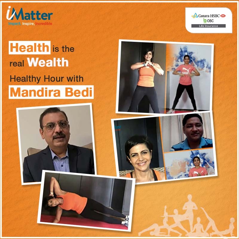 CanaraHSBCLI's tweet photo. In a specially curated live fitness session for our esteemed customers, @mandybedi highlighted the many benefits and positive changes that fitness can bring into one’s life.
#MandiraBedi #HealthyHour #LifeInsurance #Protection #CanaraHSBCOBCLifeInsurance https://t.co/CBhPZQzAak
