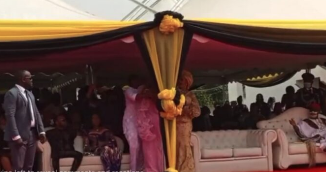 thecableng's tweet photo. VIDEO: The moment #Bianca slapped #Obiano's wife during Soludo's inauguration | TheCable https://t.co/9sBKkRSa5w https://t.co/yKVxnWs9ZF