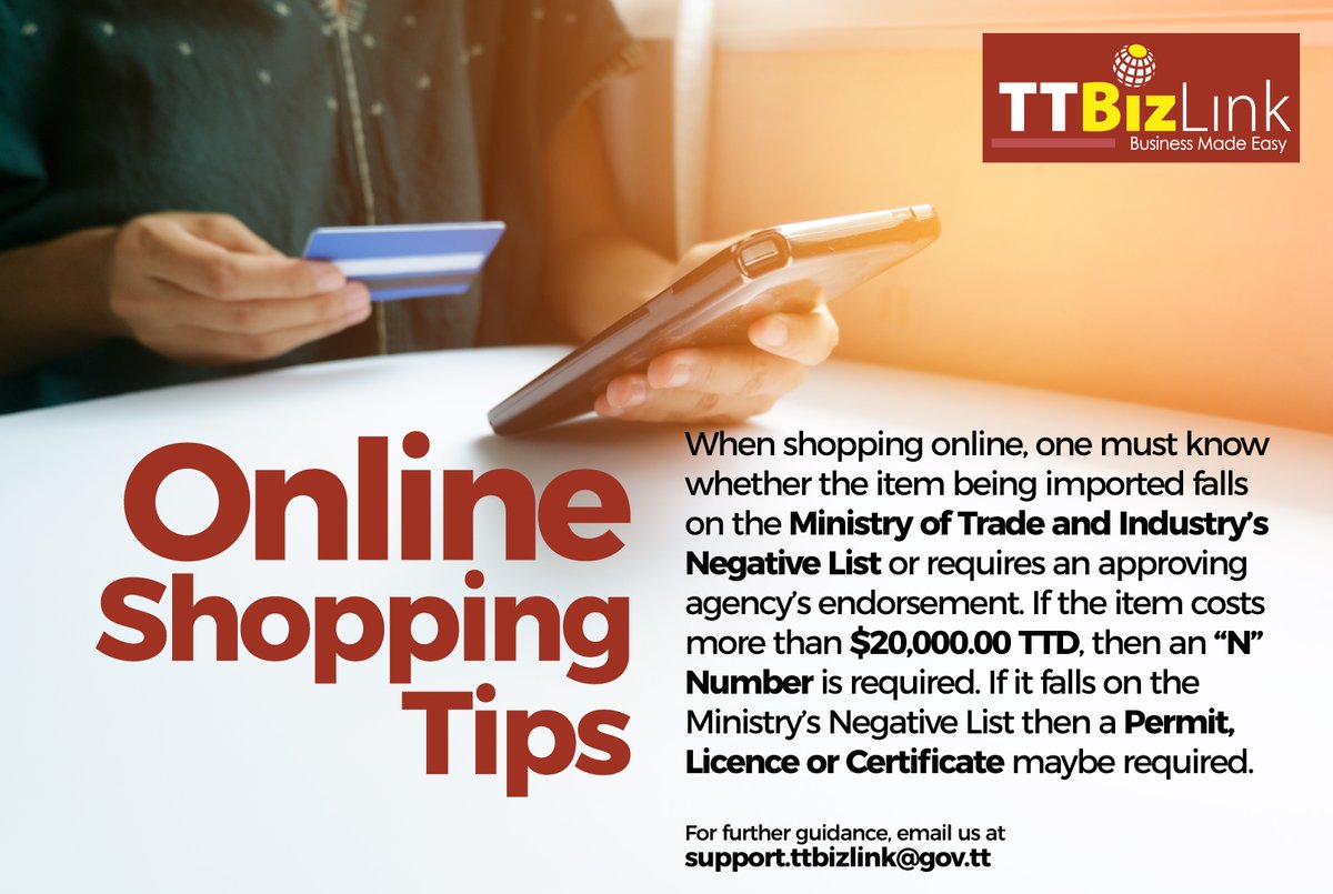 TTBizLink's tweet photo. Online shopping is now a part of our routine, so here's an important fact you need to know. 
#onlineshopping #permits #licences #customerservice https://t.co/uAloe8UXDJ