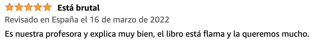 MarionaJava's tweet image. ☺️¡Otra buena reseña!😊
¡Y éste sí que está "sufriendo", perdón, aprovechando, el libro de verdad! 😉
school.dsrroma.es/libro/
#aprenderAProgramar #aprenderJava