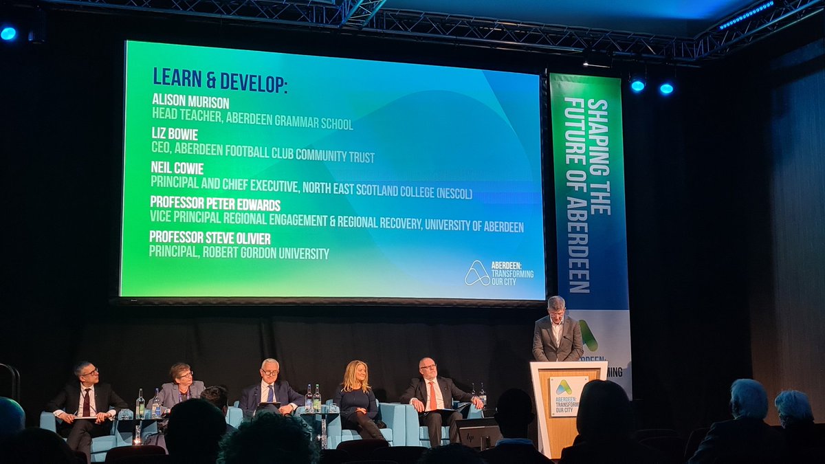 Learn &amp; Develop panel discuss how education can continue to evolve to support the city’s future goals, against a backdrop of COVID recovery #investABDN #TransformingAberdeen