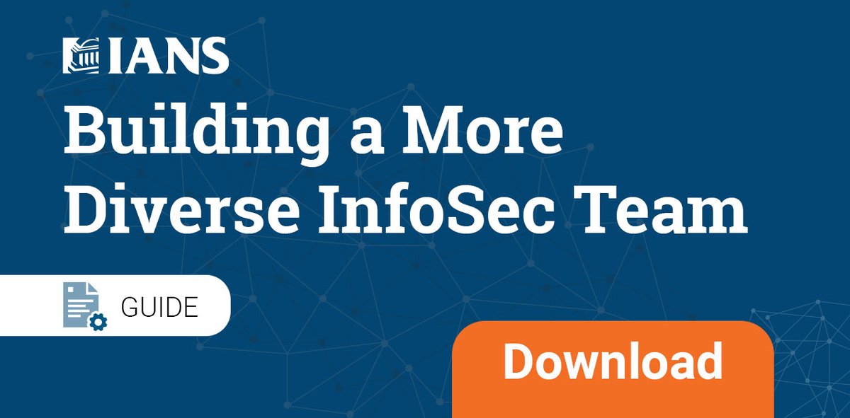 IANS_Security's tweet photo. Les McCollum on building and retaining a diverse security team. #workplacediversity #cyberjobs #securitytalent #cybersecurity #ciso #securityleadership #infosec #informationsecurity
https://t.co/Mky8WXvylq https://t.co/QL5a6fuahC