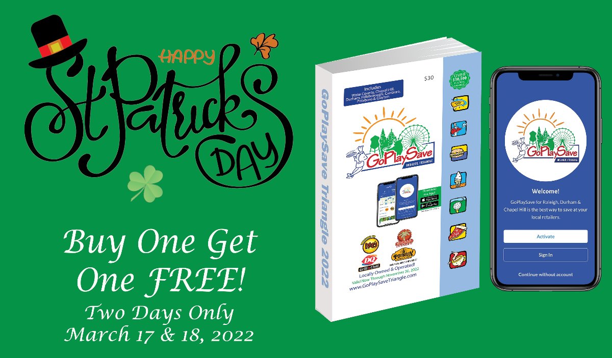 GPSTriangle's tweet image. GoPlaySave St. Patrick's Day Special 🍀 Buy 1 Get 1 FREE! - mailchi.mp/3dfdee08ef70/g…