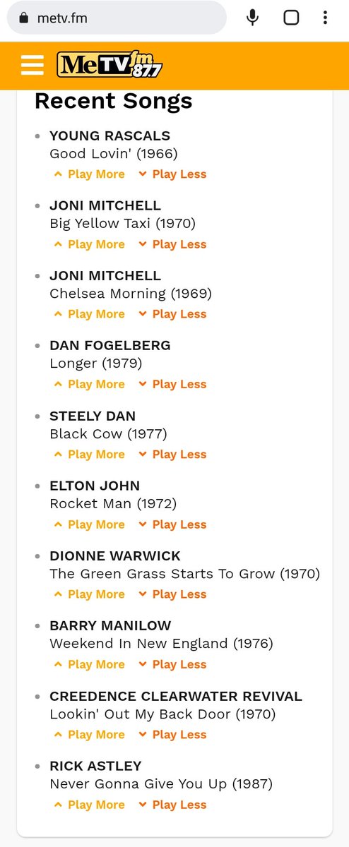 VenusInMomJeans's tweet photo. Saluting Great Artists for #WomensHistoryMonth #TwoAtTen on the radio at 10am and 10pm
@MeTVFM 87.7FM https://t.co/fBT7nl3ybY
Saluting #JoniMitchell!!!
For 10am @MeTVFM played #ChelseaMorning and #BigYellowTaxi, good songs. https://t.co/0IatKhc36M
