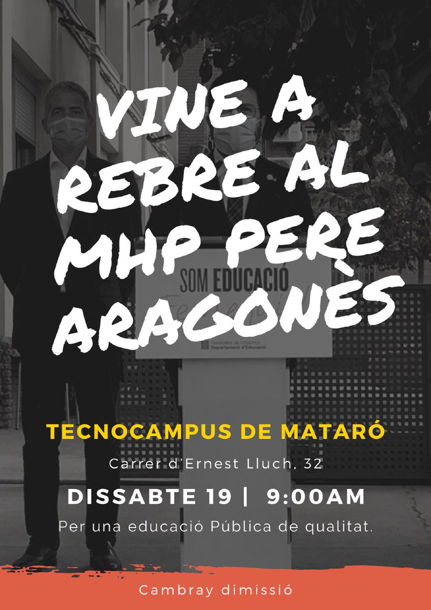 NuriaAmetller's tweet photo. Docents: fem- li una Bona rebuda.
#cambraydimissio #Byebyecambray #NegociacioRealJa https://t.co/mbc1asC5Vo