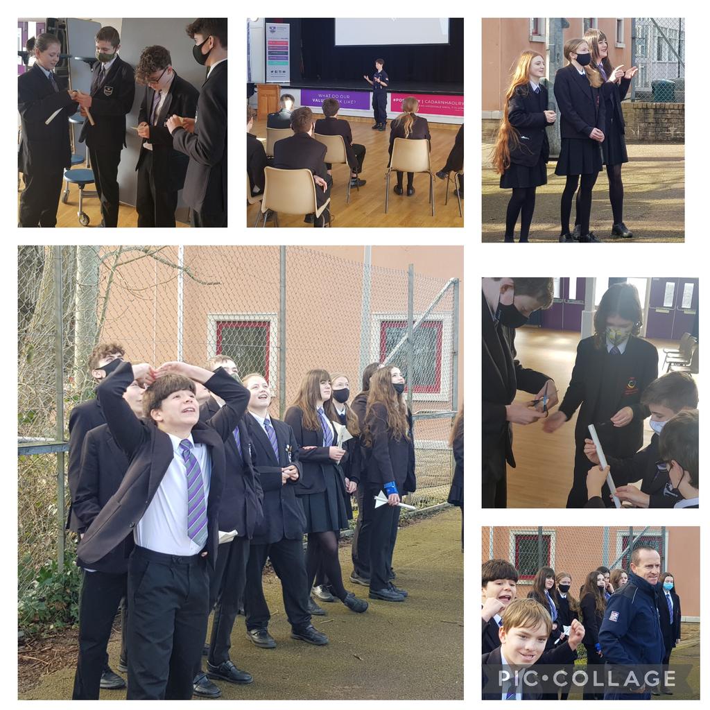 MrsDaviesDT's tweet photo. Year 8 pupils@chepstowschool thoroughly enjoyed their STEM session today which was delivered by the #Navy.Pupils were working in groups to design and make a #Rocket which they then got to launch and compare distances travelled.#engagement #STEM #fun #curiosity #deepeningthinking https://t.co/ECpSmYebcd