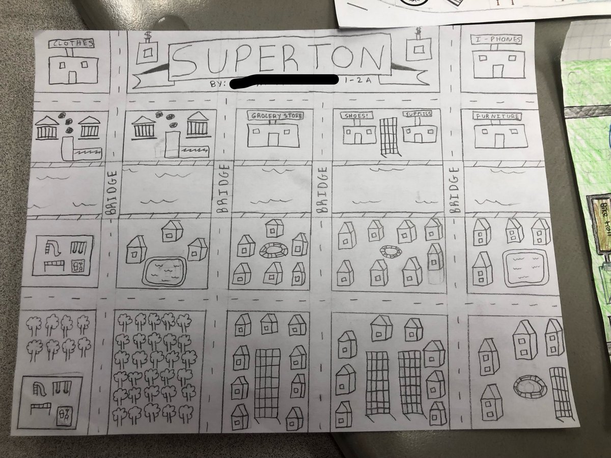 MsBackmanSS's tweet image. Recently, we compared ancient and modern urban planning strategies as part of our Ancient India Unit.  Ss then applied what they&apos;d learned when planning their own cities! So cool to see what they came up with! #wwprsd #6thgradeSS #ancientcivs