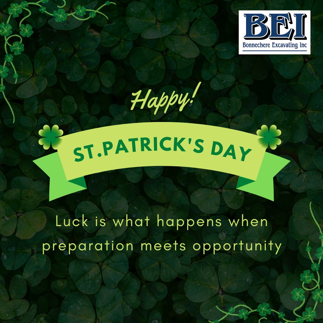 bonnechereexc's tweet photo. We are lucky; lucky in business, lucky in friendships and lucky to have one another. #beluckytoday🍀 #prepareforluck #luckytohavemetyou #happystpatricksday #tradesrock #ottawavalley #renfrewcounty #constructionlife #thebigblue https://t.co/UZ8gKH0LTJ