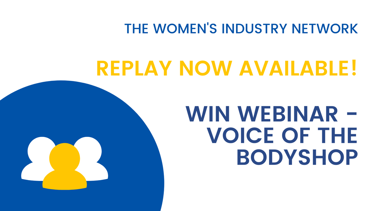 The Voice of the Bodyshop webinar was an insightful look into women in collision repair and their personal journeys in this industry. If you missed the live event, catch the webinar replay on the WIN website. Visit: bit.ly/3JmGurU